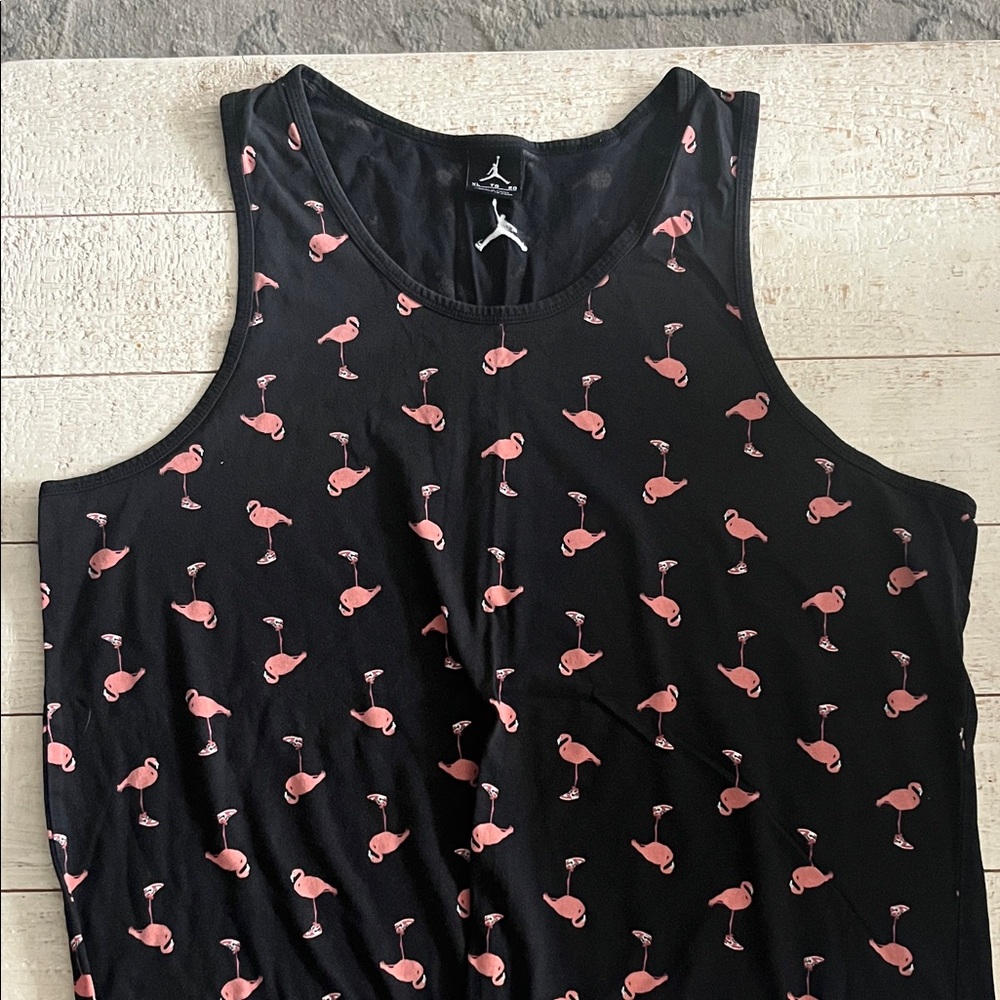 Jordan Black Tank Top with Iconic Logo